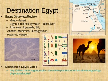Preview of Egyptian Pyramids Powerpoint and Assignment