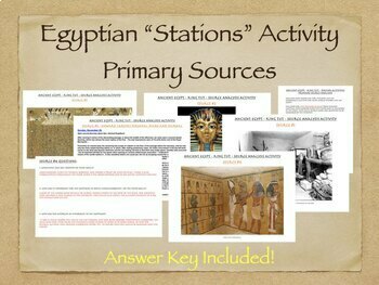 Preview of Egyptian "Stations" Activity - Primary Sources
