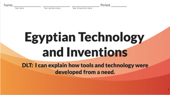 Preview of Egyptian Technology and Inventions