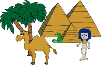 Preview of Egyptian Themed Classroom Management Clipart