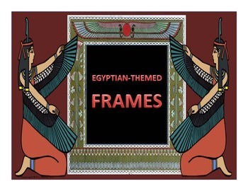Preview of Egyptian Themed Frames Landscape Orientation Distance Learning