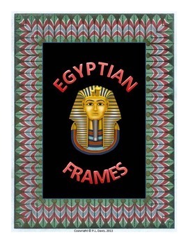 Preview of Egyptian Themed Frames Portrait Orientation Distance Learning