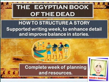 Preview of Egyptian themed  narrative writing.  COMPLETE WEEK of planning and resources.