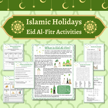 Preview of What Is Eid Al-Fitr? - Reading Activities and Puzzles