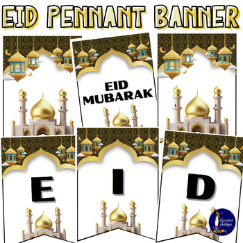 Preview of Eid Mubarak Pennant