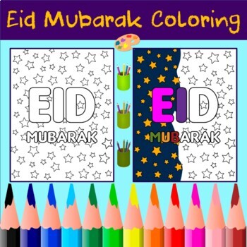 Preview of Printable EID MUBARAK Coloring Activities for Eid al-Fitr & Eid al-Adha [PDF]