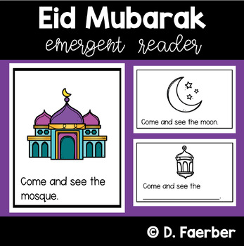 Preview of Eid Mubarak: Emergent Reader with Differentiated Word Work - Eid al-Fitr Book
