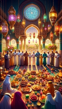 Preview of Eid al-Fitr Festivities: Celebration Poster