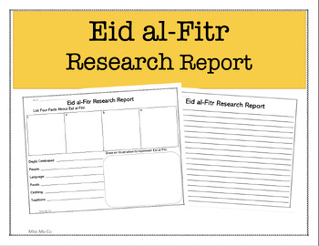 Preview of Eid al-Fitr Research Report
