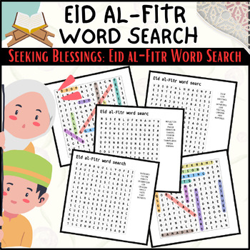 Preview of Eid al-Fitr Word Search - Printable Activity & Educational |  the End of Ramadan
