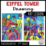 Eiffel Tower Drawing Art Lesson