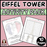Eiffel Tower END OF YEAR Activities: Word Search, Crosswor