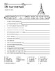 Eiffel Tower Word Search and Printable Vocabulary Worksheet Pack