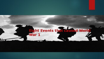 Preview of Eight Events that Led to World War1