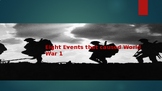 Eight Events that Led to World War1