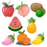 Eight Fruits PNG drawing