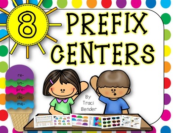 Preview of Eight Prefix Centers {re, un, pre, dis, mis}