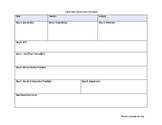 Eight-Step Lesson Plan Template