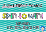 Eight Times Tables Spinner Games - Game Based Learning