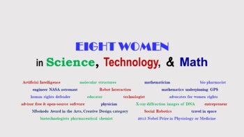 Preview of Eight Women in Science, Technology and Math