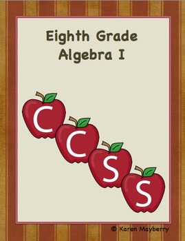 Preview of Eighth Grade Common Core Planning Template and Organizer for Algebra I (Word)