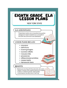 Preview of Eighth Grade ELA Lesson Plans - New York Common Core