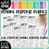 Eighth Grade Literature Reading Response Rubrics Editable 