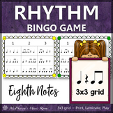 Eighth Notes Rhythm Bingo Game (quarter note/eighth notes/