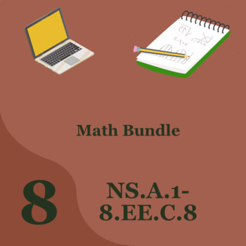Preview of Eighth grade math bundle