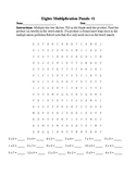 Eights Multiplication Puzzles