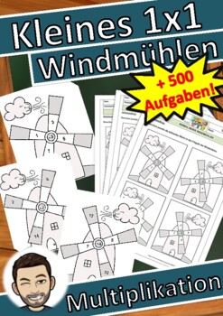 Preview of Einmaleins Windmühlen - Homeschooling - German