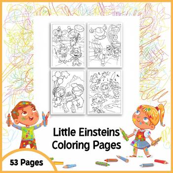 Preview of Little Einstein Coloring and Writing Adventure Activities for Young Learners