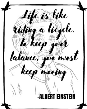 Preview of Einstein quotes: wall art to decorate your classroom