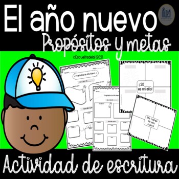 Preview of El Año Nuevo - Propositos y Metas - New Years Writing Activity in Spanish