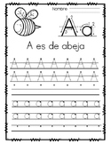 El Abecedario - Caligrafía / Spanish Alphabet   LETTER A FREEBIE!