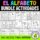 El Alfabeto Actividades, Hojas de Práctica -Spanish Alphab
