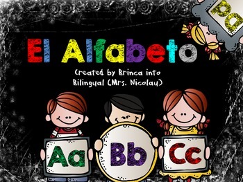 Preview of Alfabeto - Bulletin Board, small groups, booklet IN SPAN