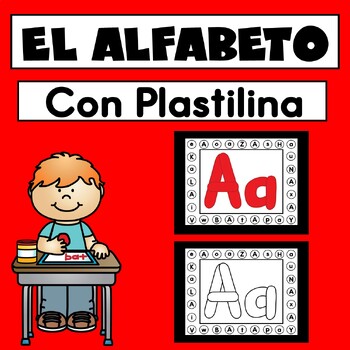 Letras del abecedario con plastilina para niños