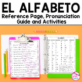 Spanish Alphabet El Alfabeto Pronunciation Guide Worksheet