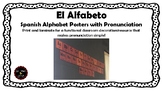 El Alfabeto Spanish Alphabet Posters with Pronunciation