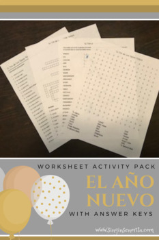 Preview of El Año Nuevo: New Year's Activity Pack