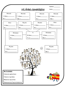 Mi árbol genealógico - ¡42 páginas a color para llenar con fotos e  historias de mi familia! (Spanish Edition): Williams, Kamala:  9798705935055: : Books