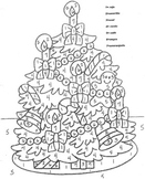 El Arbol de Navidad- Christmas Tree-Color by Number in Spa