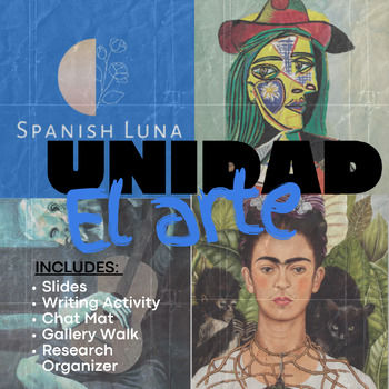 Preview of El Arte Hispano: Complete Art Unit for Spanish Class