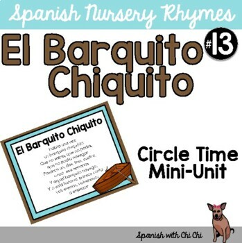 Preview of El Barquito Chiquitito Cancion Infantil Spanish Nursery Rhyme Song