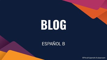 Preview of El Blog - Tipos de texto | Español IB