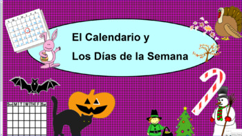Preview of El Calendario y Los Dias de la Semana SMART Notebook FIle
