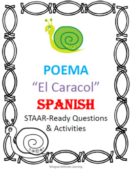 Preview of Español El Caracol Poema - Poetry in Spanish