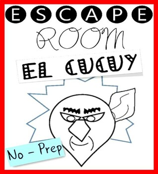Preview of El Cucuy Escape Room | Reading Comprehension | Back to School Halloween