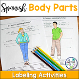 El Cuerpo (Body Parts) Spanish Labeling Activities